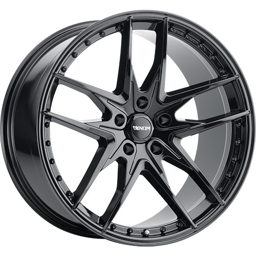 Venom 38 20x9 Gloss Black Wheel Venom 38 5x120  24 VEN382095120+24B-A