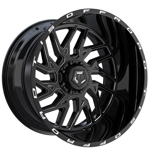 TIS 544BM 26x14 Black Milled Wheel TIS 544BM 6x135 6x5.5 -76 544BM-2646876