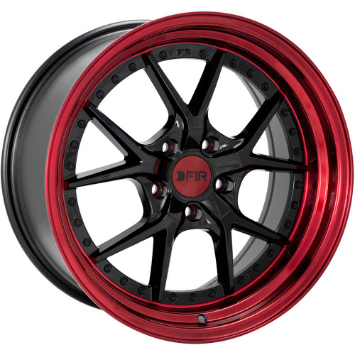 F1R F105 19x8.5 Black Red Wheel F1R F105 5x4.5  35 F10519855114BKR35