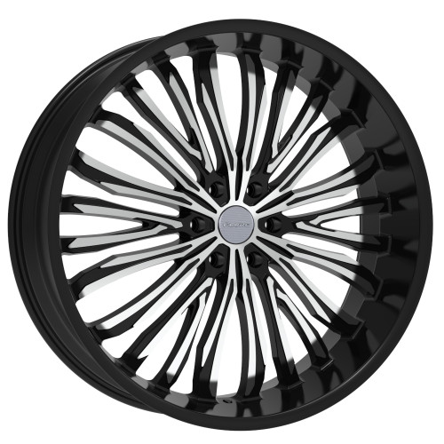 Elure 55 26x10 Black Machined Wheel Elure 55 6x5.5  24 ELR055-26185BM