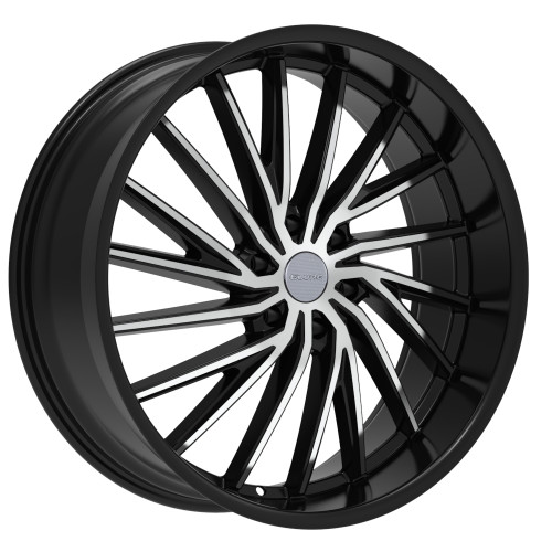 Elure 54 24x9.5 Black Machined Wheel Elure 54 6x5.5  24 ELR054-24985BM
