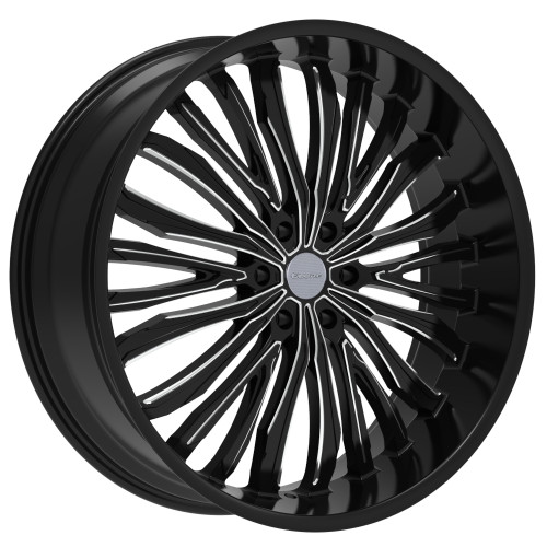 Elure 55 26x10 Black Milled Wheel Elure 55 6x5.5  24 ELR055-26185BMW
