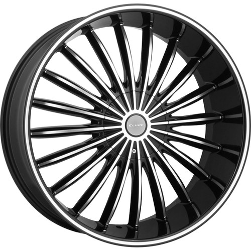 Elure 34 22x8 Machined Black Wheel Elure 34 5x4.5 5x120 38 ELR034-22813B