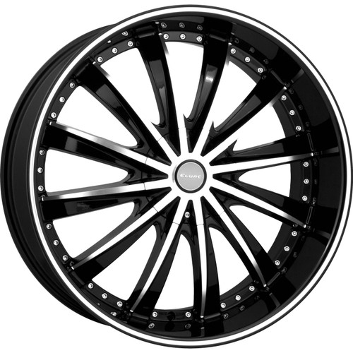 Elure 31 22x8 Machined Black Wheel Elure 31 5x4.25 5x4.5 38 ELR031-22845B