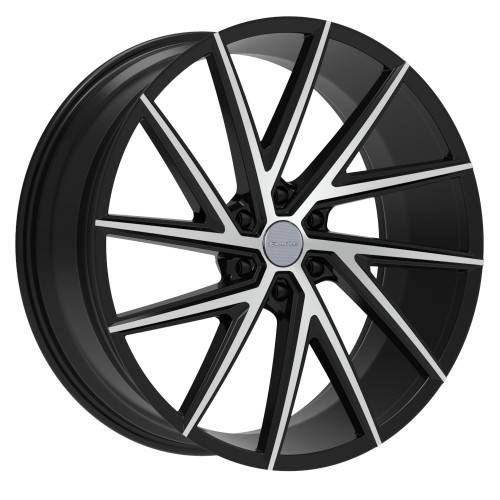 Elure 50 24x9.5 Black Machined Wheel Elure 50 6x5.5  24 ELR050-24985-24BM
