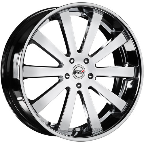 Heavy Hitters HH10 24x10 Chrome Wheel Heavy Hitters HH10 6x5.5 15 HH10-2410XX15LTC