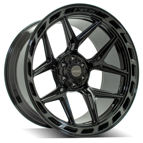 4Play 4P55 22x12 Black Brushed Wheel 4Play 4P55 6x135 6x5.5 -44 4P55-22120-6D55-44BBT