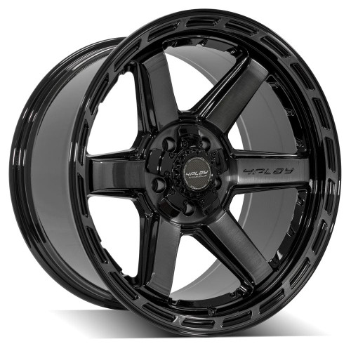 4Play 4P63 22x12 Black Brushed Wheel 4Play 4P63 5x5 5x5.5 -44 4P63-22120-5D55-44BBT