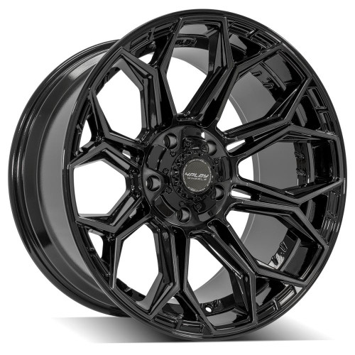 4Play 4P83 24x12 Black Brushed Wheel 4Play 4P83 6x135 6x5.5 -44 4P83-24120-6D55-44BBT