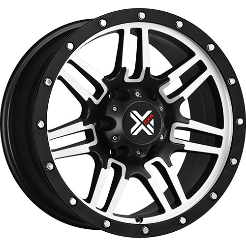 DX4 7S 16x8.5 Black Machined Wheel DX4 7S 5x4.5 -6 X168506-683BFM