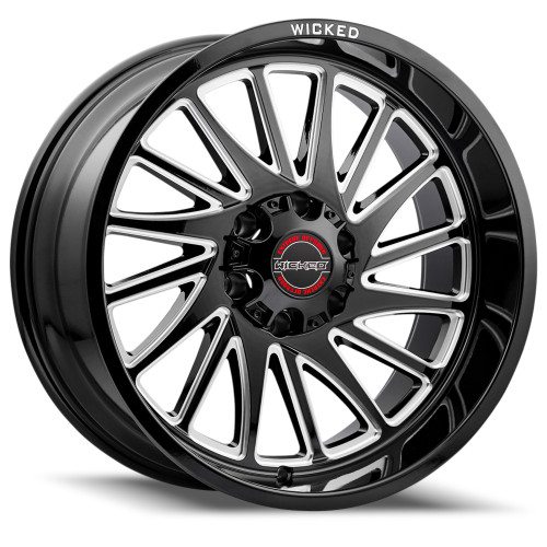 Wicked Offroad W936 20x10 Black Milled Wheel Wicked Offroad W936 6x135  -19 W936200653-19GB