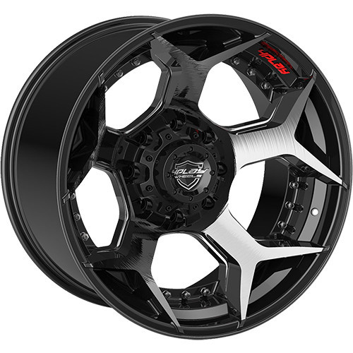 4Play 4P50 20x10 Black Wheel 4Play 4P50 8x170 -24 4P50-20100-8170-24BBT