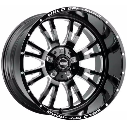 Weld Off-Road Slingblade 20x9 Black Milled Wheel Weld Off-Road Slingblade W158 5x5.5 5x150 20 W15809070575