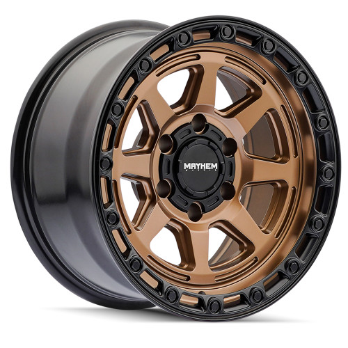 Mayhem Ridgeline 17x8.5 Bronze Black Wheel Mayhem Ridgeline 8306 5x5  -6 8306-7873BZ