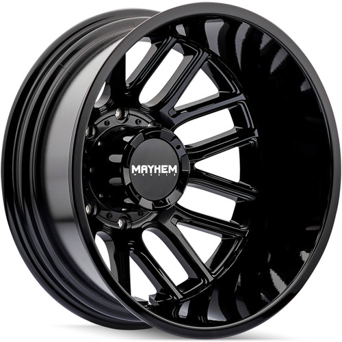 Mayhem Cogent Dually 20x8.25 Gloss Black Wheel Mayhem Cogent Dually 8107D 8x6.5  -192 8107D-2881BR192