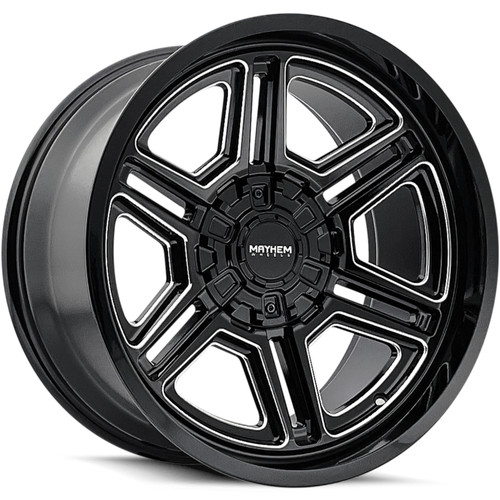 Mayhem Hermosa 20x10 Black Milled Wheel Mayhem Hermosa 8117 8x170  -25 8117-2170BM