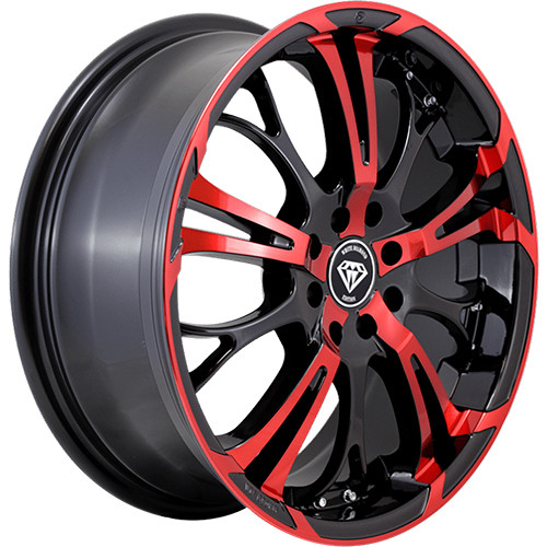 White Diamond W667 17x7 Black Red Wheel White Diamond W667 5x100 5x4.5 35 6671771010011435BRF