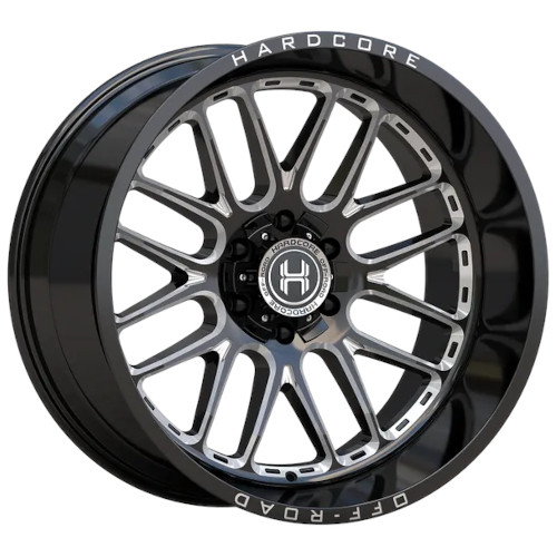 Hardcore Offroad HC102 22x12 Black Milled Wheel Hardcore Offroad HC102 Threat 8x180  -44 HC10222128180GBM-44