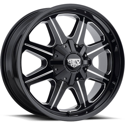 Rev Offroad 823 20x9 Black Milled Wheel Rev Offroad 823 6x5.5  -12 823M-2908312