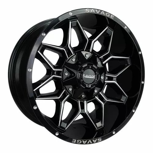 Savage Offroad SA11 20x10 Black Milled Wheel Savage Offroad SA11 6x135 6x5.5 -12 11-21-61-M