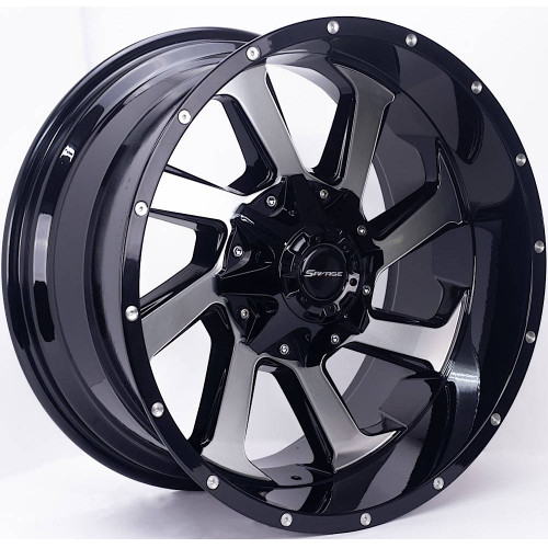 Savage Offroad SA18 26x14 Machined Black Wheel Savage Offroad SA18 5x5 5x5.5 -76 18-28-51-BM