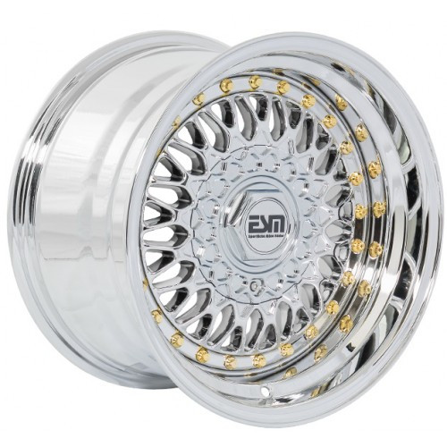 ESM ESM-002R 15x7 Chrome Wheel ESM ESM-002R 4x100 5x100 20 ESM002RPL15X74X1005X100ET20CB571