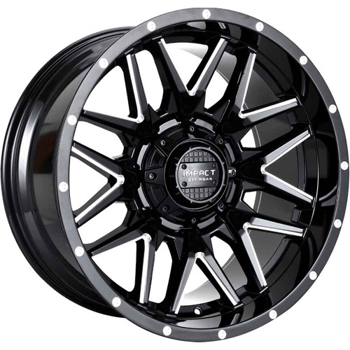 Impact Offroad 819 20x10 Black Milled Wheel Impact Offroad 819 6x5.5 6x135 -12 819GB-21066-12