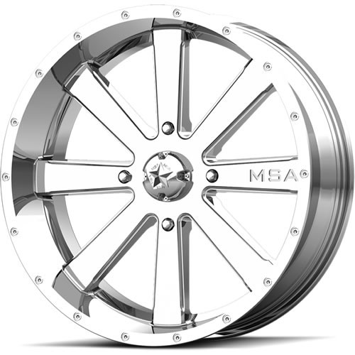 MSA Flash 24x7 Chrome Wheel MSA Flash M34 4x137 0 M34-024737C