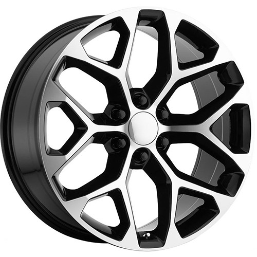 OE Performance 176 22x9 Machined Black Wheel OE Performance 176 GM Accessory 6x5.5 24 176BM-2295824