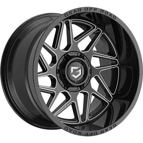 Gear Off-Road Ratio 17x9 Black Milled Wheel Gear Off-Road Ratio 761BM 6x135 6x5.5 0 761BM-7906800