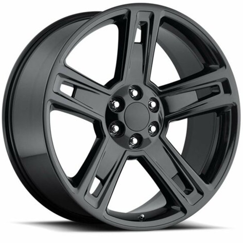 Replica G07 26x10 Gloss Black Wheel Replica G07 Silverado 6x5.5  31 REPG07261061397+31D-A