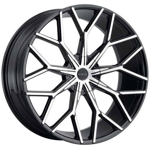 Privelux PL9 20x8.5 Black Machined Wheel Privelux PL9 Blank  40 PL9-2085Z35JB