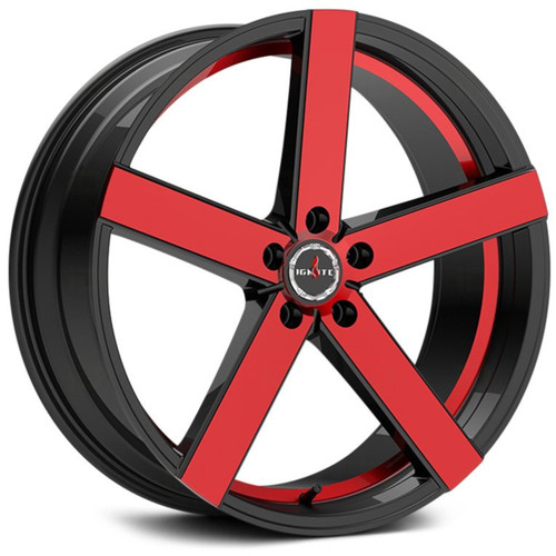 Ignite Spark 20x8.5 Black Red Wheel Ignite Spark 5x4.25  35 G0108550835GBMR