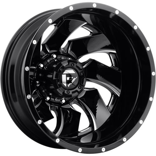 Fuel Cleaver 20x8.25 Black Milled Wheel Fuel Cleaver D574 8x170 -176 D57420821725