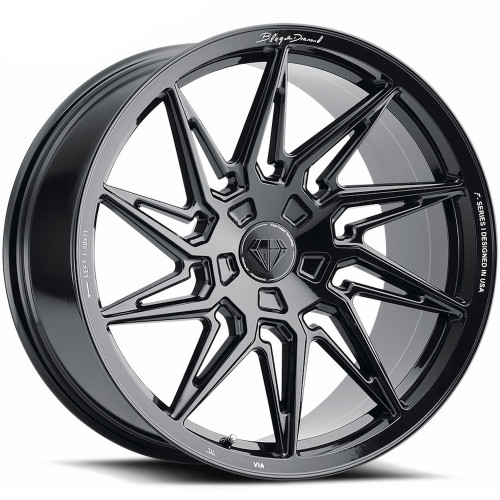 Blaque Diamond BD-F20 20x9 Gloss Black Wheel Blaque Diamond BD-F20 5x4.25  35 PW#500-5