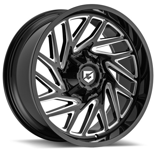 Gear Off-Road Sequence 17x9 Black Milled Wheel Gear Off-Road Sequence 769BM 8x6.5 8x170 18 769BM-7909718