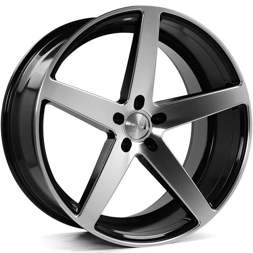 1AV ZX9 22x9 Machined Black Wheel 1AV ZX9 5x4.25  35 9022BLNK35ZX9BP-5x108