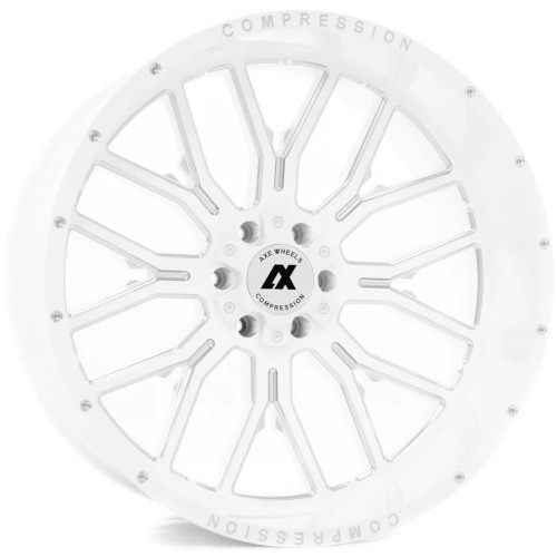 Axe Offroad AX6.3 24x14 White Milled Wheel Axe Offroad AX6.3 6x135 6x5.5 -76 241412H-76AX6WM