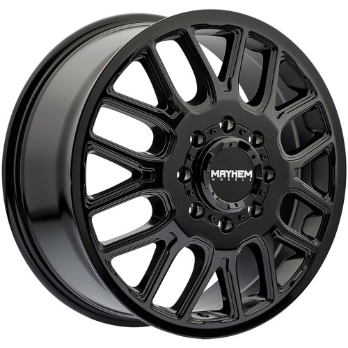 Mayhem Cogent Dually 20x8.25 Gloss Black Wheel Mayhem Cogent Dually 8107D 8x6.5  115 8107D-2881BF115