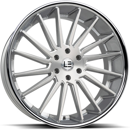 Luxxx Alloys LUXLE9 20x10.5 Brushed Wheel Luxxx Alloys LUXLE9 5x112  38 LUXLE9SSL201055112+38A-R1