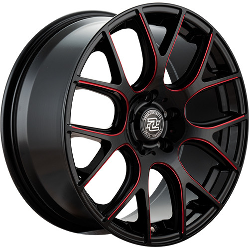 Drag Concepts R15 18x8 Black Red Wheel Drag Concepts R15 5x4.5  35 DC15185545-35RML