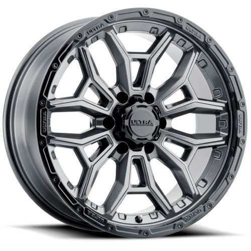 Ultra Warmonger 6 20x9 Grey Black Wheel Ultra Warmonger 6 126 6x5.5  -12 126-2983GN12