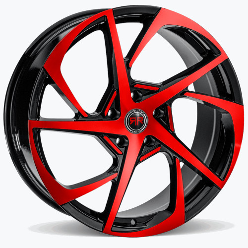 Revolution Racing RR29 17x7.5 Black Red Wheel Revolution Racing RR29 5x4.5  40 RR29-1775514+40BR