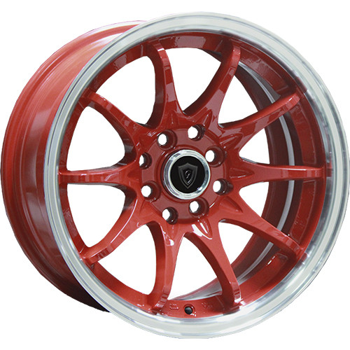 G-Line G1018 15x8 Red Machined Wheel G-Line G1018 4x100 20 1018158810011420RP