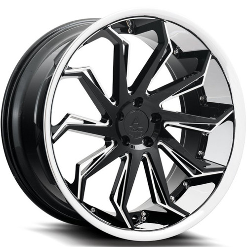 Azad AZ1101 22x9 Black Machined Wheel Azad AZ1101 5x112  35 AZ11012295112+35BMF/SSL