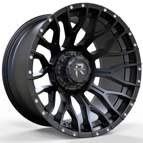 Revenge Offroad RV-201 22x12 Satin Black Wheel Revenge Offroad RV-201 6x135 6x5.5 -44 RV201-221261351397-44DFB