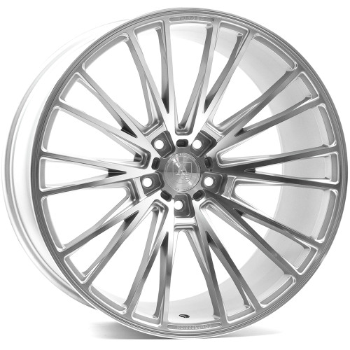 Axe CF2 22x10.5 Silver Machined Wheel Axe CF2 5x130  38 10522BLNK38CF2SP-5x130