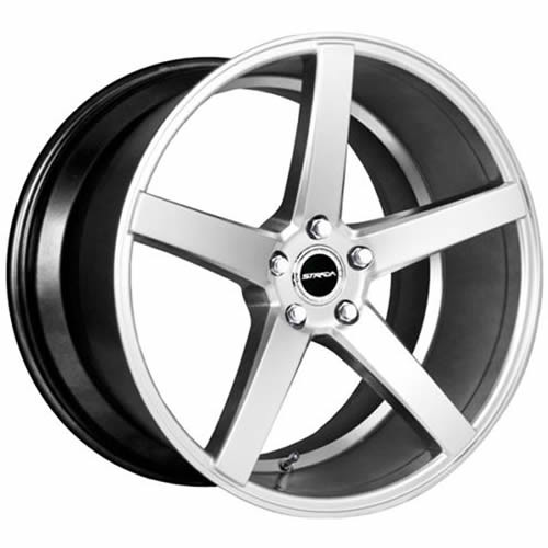 Strada Perfetto 22x8.5 Silver Machined Wheel Strada Perfetto 5x4.5 40 S35251440SM