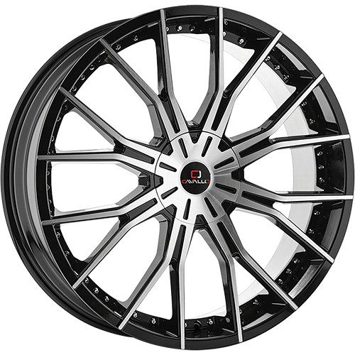 Cavallo CLV-36 26x9.5 Machined Black Wheel Cavallo CLV-36 5x115 5x5.5 18 CLV-36269551151397+18BM