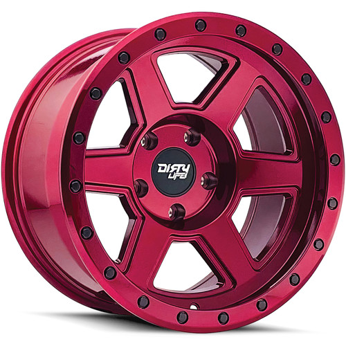 Dirty Life Compound 20x10 Red Wheel Dirty Life Compound 9315 6x5.5  -25 9315-2183R